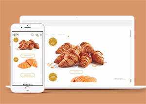 Bootstrap面包店订餐模板下载 - 觅资源