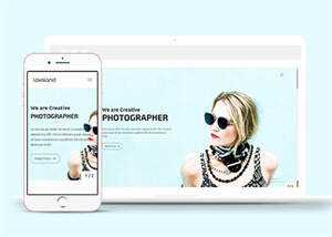 时尚女装展示HTML5网页模板下载 - 觅资源