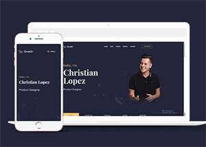 个人摄影师博客网页模板下载 - 觅资源