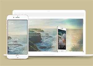 图片视差APP应用网站模板下载 - 觅资源
