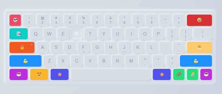 css3创意卡通虚拟键盘样式特效 - 觅资源