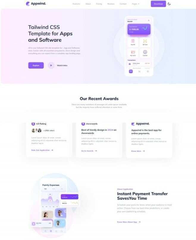 APP开发软件设计CSS网站html模板 - 觅资源
