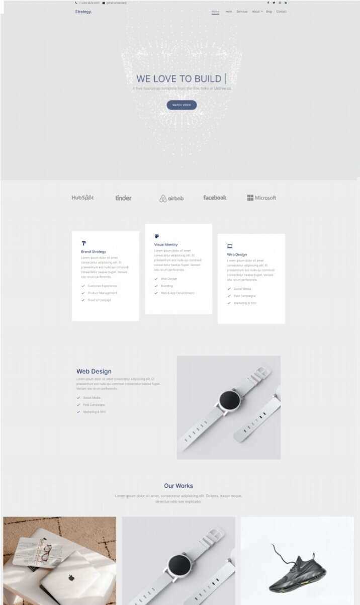 品牌视觉设计公司网站html模板 - 觅资源