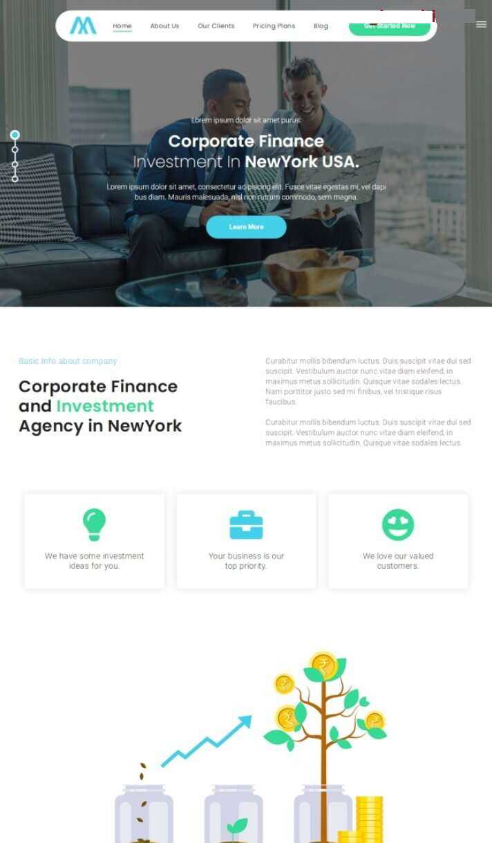 HTML5融资开发机构网站模板 - 觅资源
