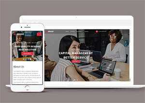 证券咨询服务机构网站模板下载 - 觅资源