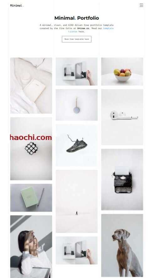 设计服务公司作品宣传网站HTML模板 - 觅资源