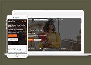 简洁心理学学习平台HTML网站模板下载 - 觅资源