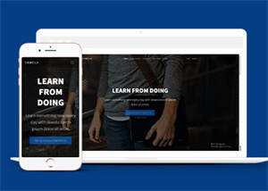 前端技术在线教育HTML5模板 - 觅资源