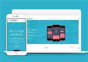 简洁通用手机app介绍展示网页模板 - 觅资源