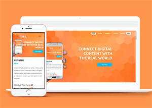 简洁安卓手机应用APP网站模板 - 觅资源