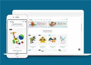 简约儿童玩具商店html模板下载 - 觅资源