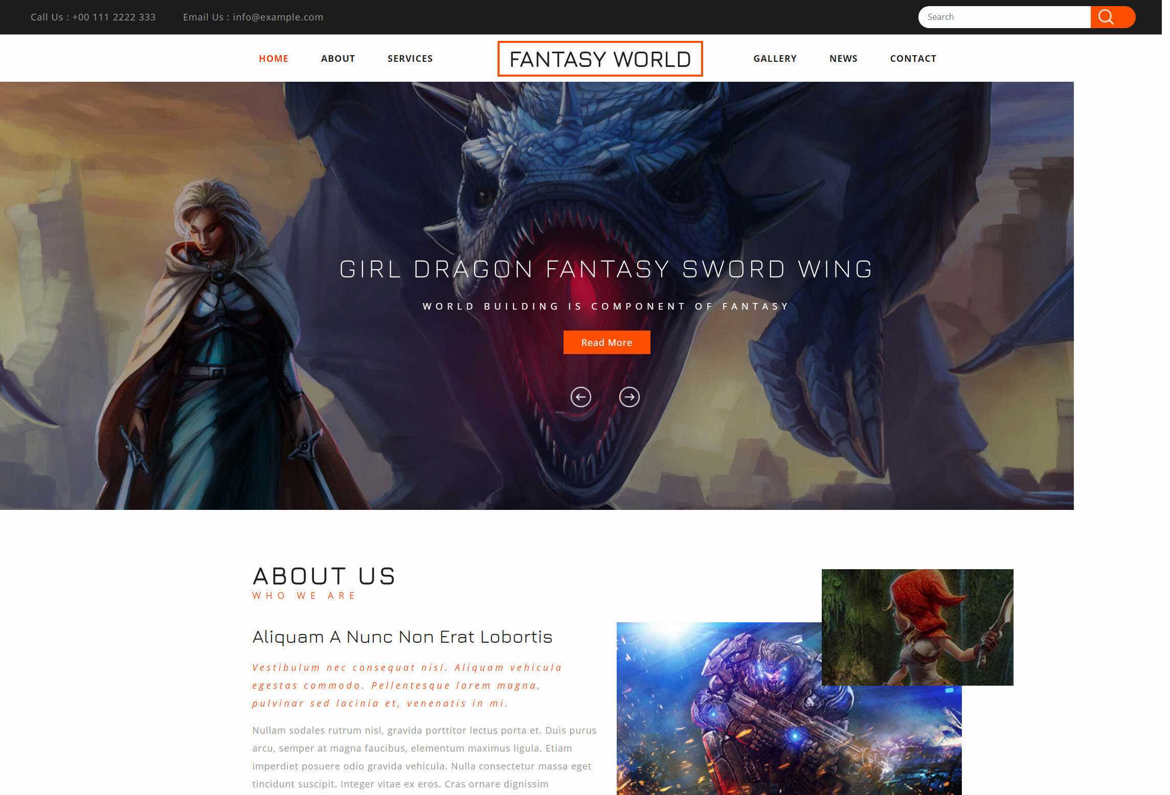 某游戏官网css+js全自适应 - 觅资源