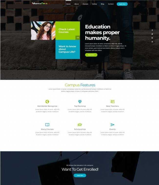继续教育服务机构网站HTML5模板 - 觅资源