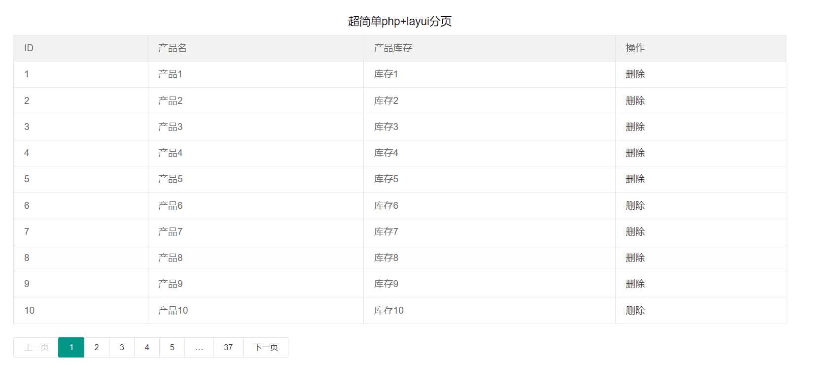 php7+layui超简单分页 - 觅资源