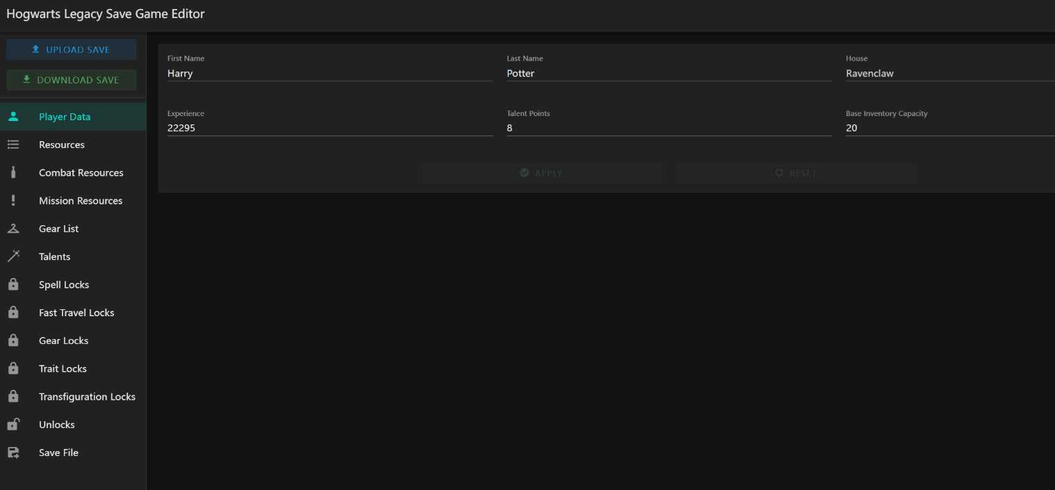霍格沃茨之遗游戏存档编辑器1.7.1 - 觅资源