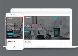 绿色创意设计机构网站模板源码 - 觅资源