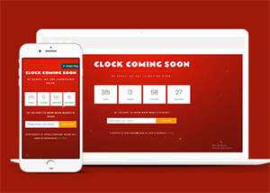 宽屏新年倒计时类网站模板下载 - 觅资源