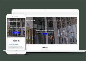 简洁数字营销类公司网站模板 - 觅资源