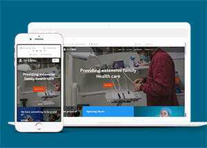 宽屏牙科诊所医疗网站模板下载 - 觅资源
