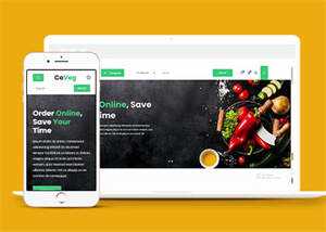 简洁生活食品电商类网站模板下载 - 觅资源