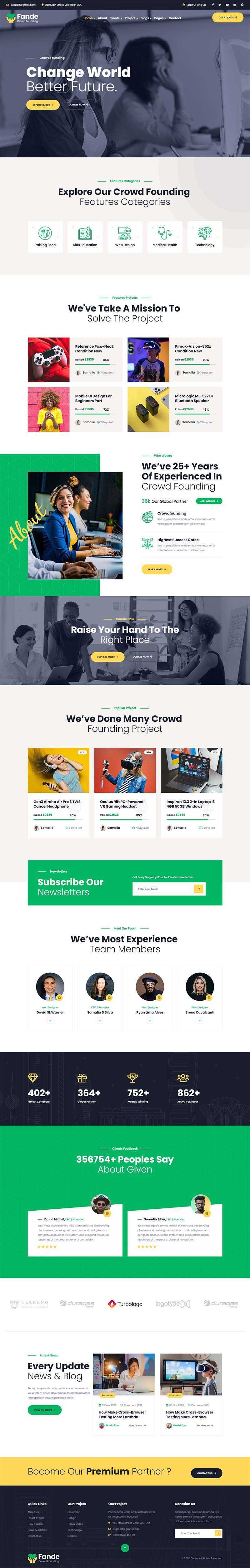 创业投资众筹平台HTML5模板 - 觅资源