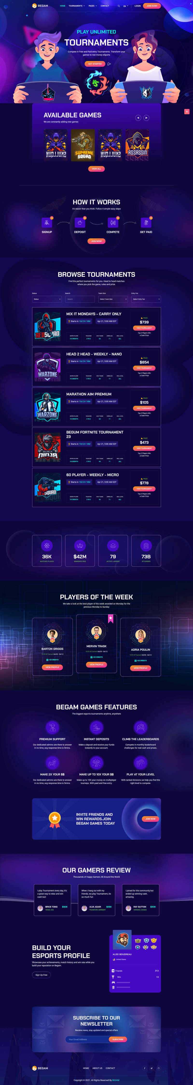 响应式的电子游戏产品销售平台HTML模板 - 觅资源