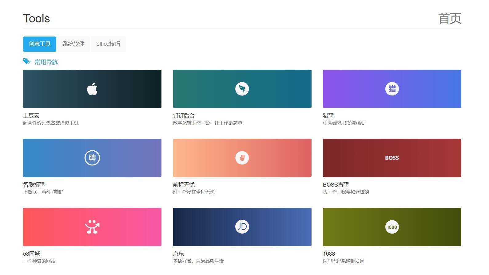 网址导航HTML响应式页面源码 - 觅资源