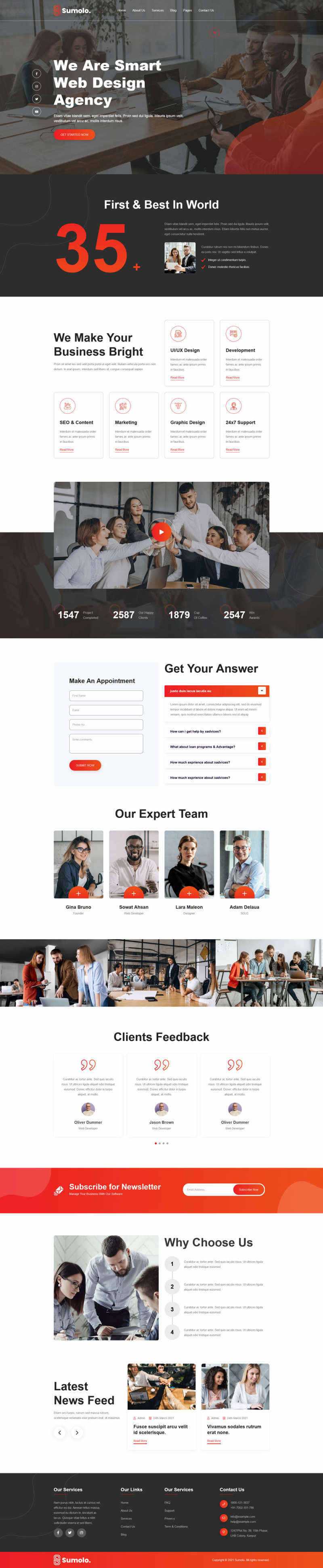 web软件应用开发公司官网html5模板 - 觅资源