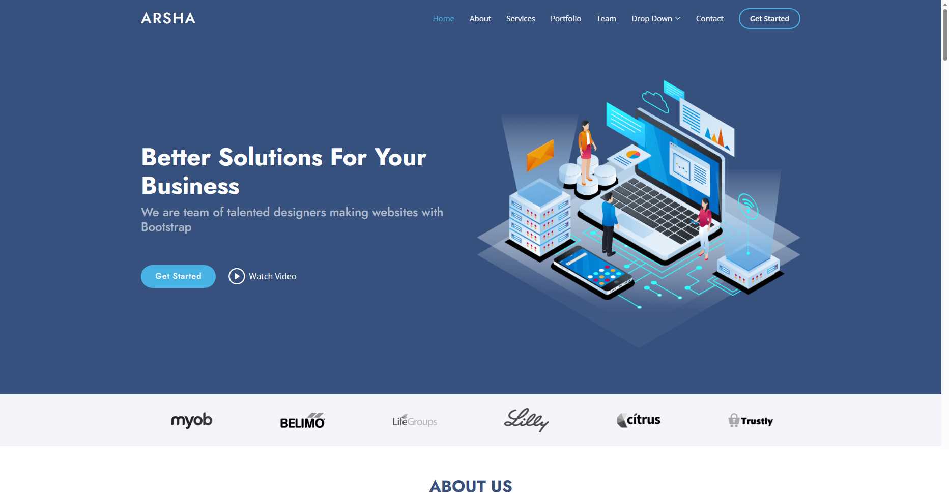 bootstrap模板分享可用于企业站等多种网站都实用 - 觅资源