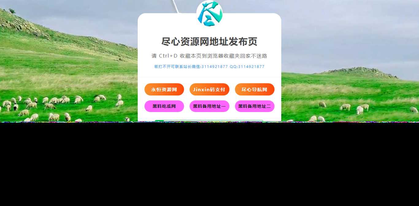 自适应网址导航网站发布页单页网页模板html静态无后台源码 - 觅资源