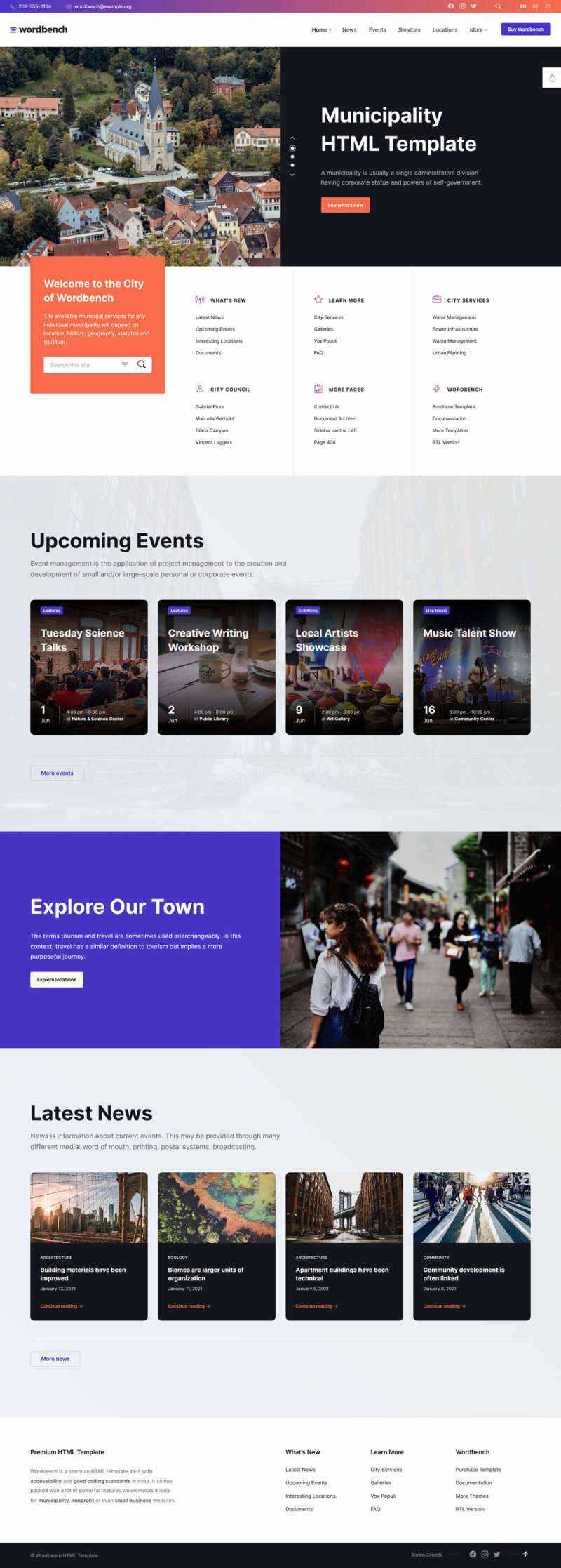 响应式本地生活社区类网页html模板 - 觅资源