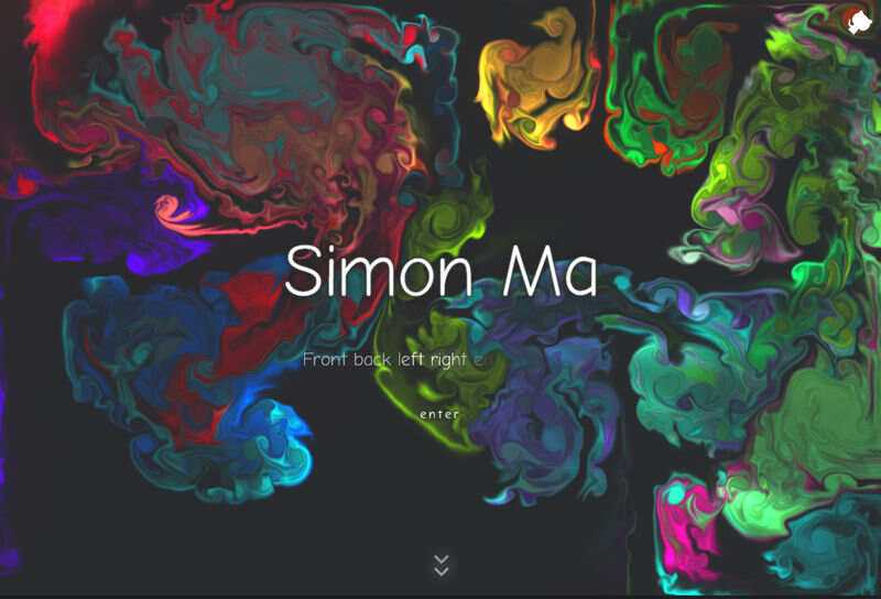 炫彩流光下拉翻页引导页html模板 - 觅资源