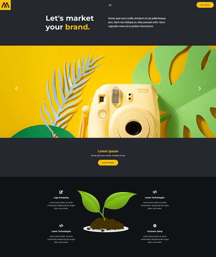 品牌营销策划服务公司网站html5模板 - 觅资源