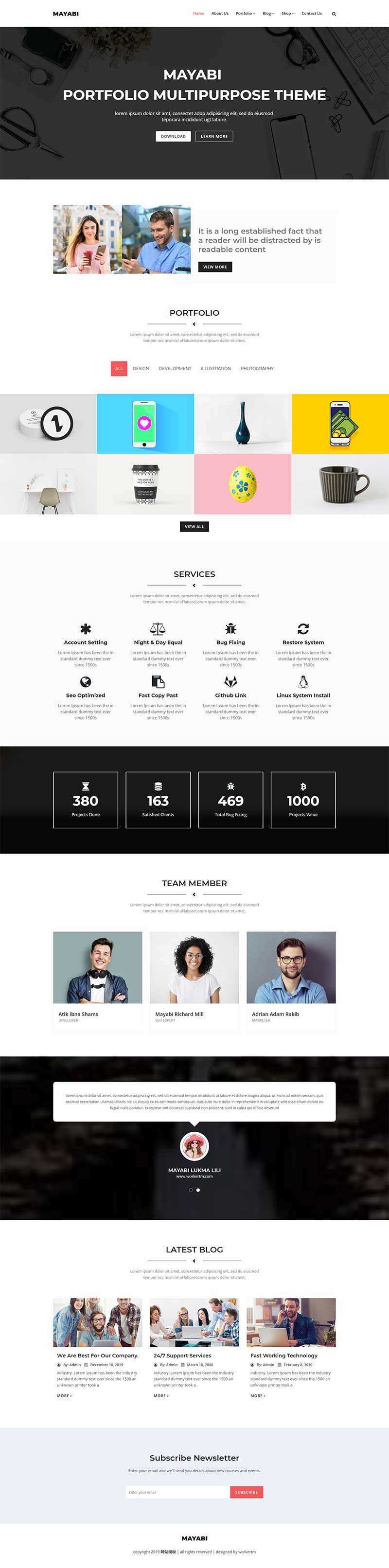 响应式多用途的公司业务展示HTML5模板 - 觅资源