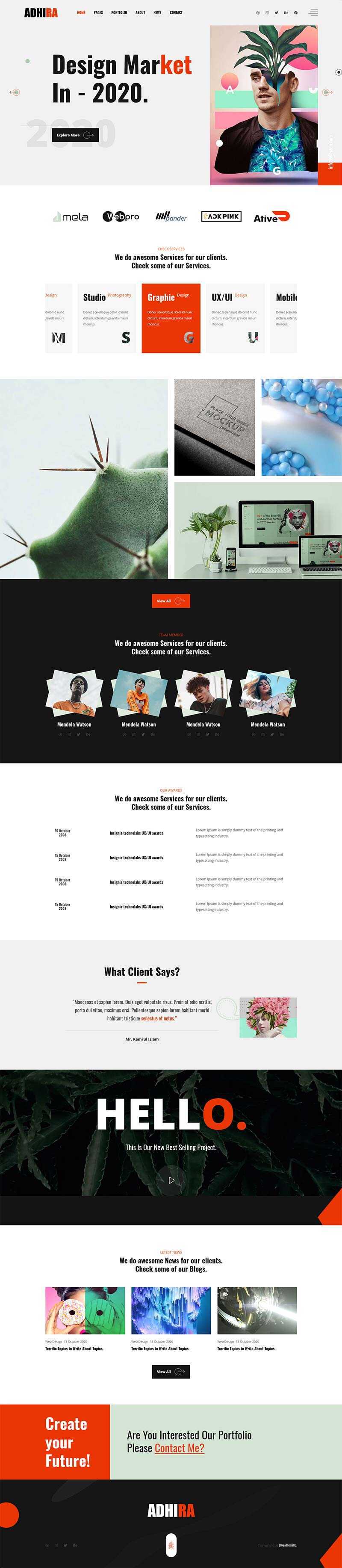 Bootstrap响应式企业宣传主题网站HTML模板 - 觅资源