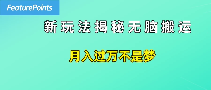 简单操作，每天50美元收入，搬运就是赚钱的秘诀！ - 觅资源