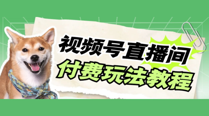 视频号美女付费无人直播，轻松日入500+（详细玩法教程） - 觅资源