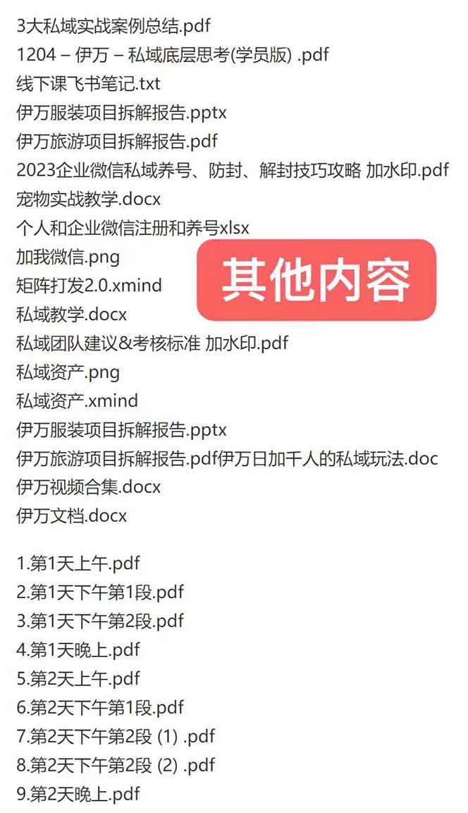 图片[2] - 私域收费课程笔记：线下课录音+飞书笔记和文档 PPT，私域必看！ - 觅资源
