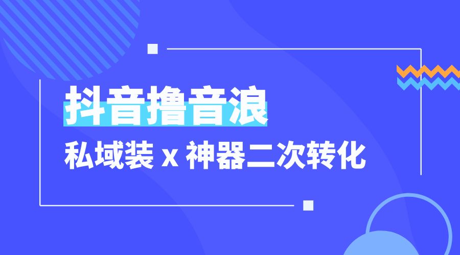抖音撸音浪私域装 x 神器二次转化：单日变现超 500「详细操作教程」 - 觅资源