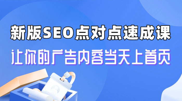 新版 SEO 点对点引流速成课：让你的广告内容当天上首页 - 觅资源