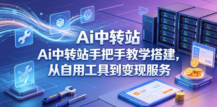 Ai中转站手把手教学搭建，从自用工具到变现服务 - 觅资源