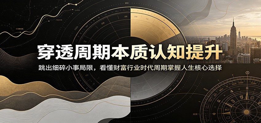 穿透周期本质认知提升：跳出细碎小事局限，看懂财富行业时代周期掌握人生核心选择 - 觅资源