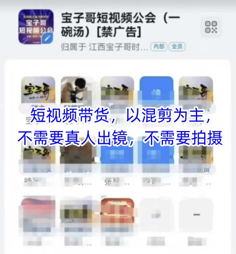 宝子哥头部团队短视频带货，以混剪为主，不需要真人出镜，不需要拍摄【更新11月】|YX网创