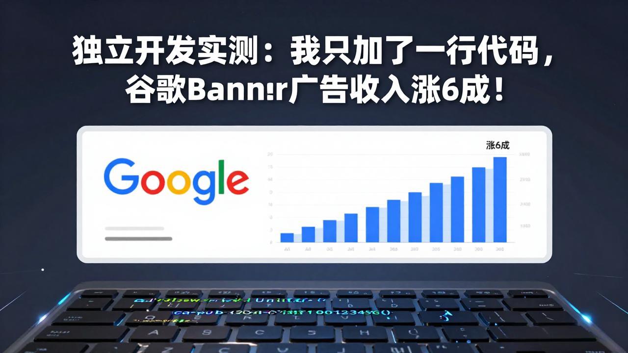 付费文章：独立开发实测：我只加了一行代码，谷歌Banner广告收入涨6成！ - 觅资源