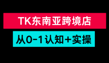 TikTok东南亚跨境从0-1认知实操课|中创学习社