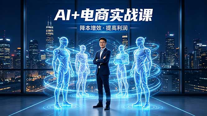 AI+电商实战课，1人+N个AI 智能体，把SOP变AI员工，实现降本增效提高利润 - 觅资源