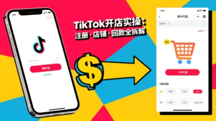 TikTok从开店到投流的进阶课，从基础实操到高阶技巧一网打尽|YX网创