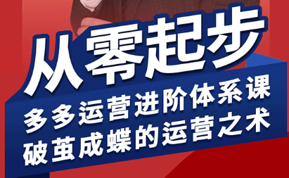 海神·拼多多运营进阶系统课(更新9月) - 觅资源