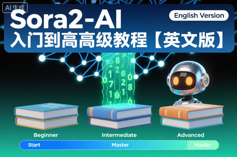 Sora2-AI入门到高级教程【英文版】|YX网创