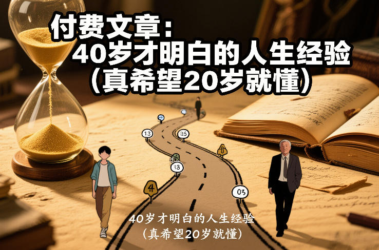 付费文章：40岁才明白的人生经验(真希望20岁就懂)|中创学习社